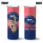 customized philadelphia phillies sparkle lips blue skinny tumbler best selling.webp