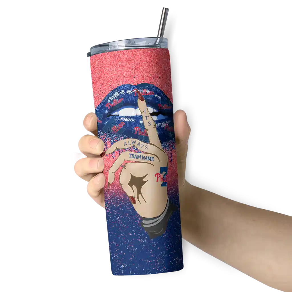 customized philadelphia phillies sparkle lips blue skinny tumbler premium grade.webp customized philadelphia phillies sparkle lips blue skinny tumbler premium grade.webp