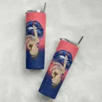customized philadelphia phillies sparkle lips blue skinny tumbler best selling.webp