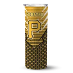 customized pittsburgh pirates chevron stripes black skinny tumbler best selling.webp
