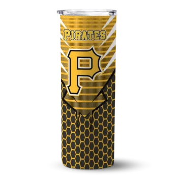 customized pittsburgh pirates chevron stripes black skinny tumbler best selling.webp