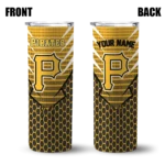 customized pittsburgh pirates chevron stripes black skinny tumbler best selling.webp
