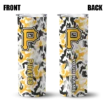 customized pittsburgh pirates claw marks black white skinny tumbler best selling.webp