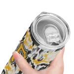 customized pittsburgh pirates claw marks black white skinny tumbler best selling.webp