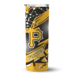 customized pittsburgh pirates helmet clash black skinny tumbler best selling.webp