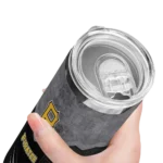 customized pittsburgh pirates hexagon honeycomb black skinny tumbler best selling.webp