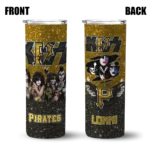 customized pittsburgh pirates kiss band gold skinny tumbler best selling 1.webp