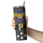 customized pittsburgh pirates star cluster black skinny tumbler best selling.webp