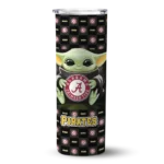 customized pittsburgh pirates yoda cozy black skinny tumbler best selling.webp
