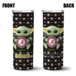 customized pittsburgh pirates yoda cozy black skinny tumbler best selling.webp