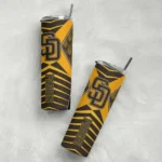 customized san diego padres camo texture brown skinny tumbler best selling.webp