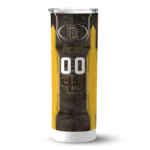 customized san diego padres stacked diamond brown skinny tumbler best selling.webp