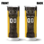 customized san diego padres stacked diamond brown skinny tumbler best selling.webp