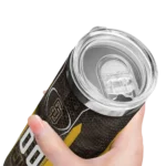 customized san diego padres stacked diamond brown skinny tumbler best selling.webp