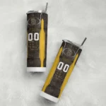 customized san diego padres stacked diamond brown skinny tumbler best selling.webp