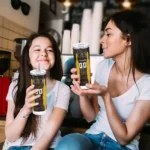 customized san diego padres stacked diamond brown skinny tumbler best selling.webp