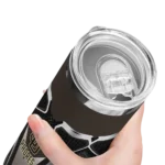 customized san diego padres superman emblem brown black skinny tumbler best selling.webp