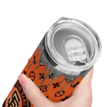 customized san francisco giants camo streak orange skinny tumbler best selling.webp