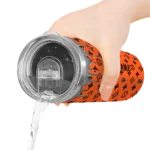 customized san francisco giants camo streak orange skinny tumbler best selling.webp