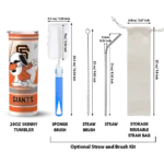 customized san francisco giants snoopy dog orange white skinny tumbler best selling.webp