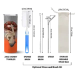 customized san francisco giants sparkle lips orange skinny tumbler best selling.webp