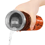 customized san francisco giants spiral burst print orange skinny tumbler best selling.webp