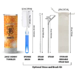 customized san francisco giants starburst tiles orange skinny tumbler best selling.webp