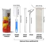 customized san francisco giants winnie the pooh orange gray skinny tumbler best selling.webp