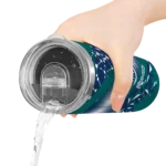 customized seattle mariners helmet clash navy blue skinny tumbler best selling.webp