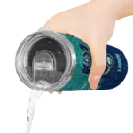 customized seattle mariners kiss band green skinny tumbler best selling.webp