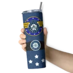customized seattle mariners star cluster navy blue skinny tumbler best selling.webp