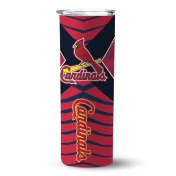 customized st louis cardinals camo texture red skinny tumbler best selling.webp