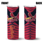 customized st louis cardinals camo texture red skinny tumbler best selling.webp