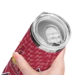 customized st louis cardinals monogram burst red white skinny tumbler best selling.webp