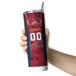 customized st louis cardinals stacked diamond red skinny tumbler best selling.webp