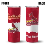 customized st louis cardinals torn band red white skinny tumbler best selling.webp