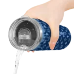 customized tampa bay rays camo streak navy skinny tumbler best selling.webp