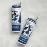 customized tampa bay rays snoopy dog navy white skinny tumbler best selling.webp