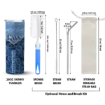 customized tampa bay rays spiral burst print navy skinny tumbler best selling.webp