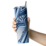 customized tampa bay rays web stripes navy white skinny tumbler best selling.webp