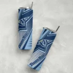 customized tampa bay rays web stripes navy white skinny tumbler best selling.webp