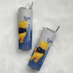 customized tampa bay rays winnie the pooh navy gray skinny tumbler best selling.webp