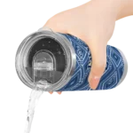 customized tampa bay rays zipper leopard navy skinny tumbler best selling.webp