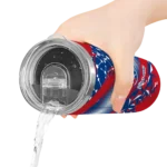 customized texas rangers helmet clash blue skinny tumbler best selling.webp