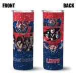 customized texas rangers kiss band red skinny tumbler best selling 2.webp