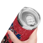 customized texas rangers kiss band red skinny tumbler best selling 2.webp