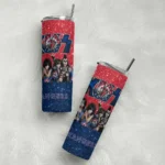customized texas rangers kiss band red skinny tumbler best selling 2.webp