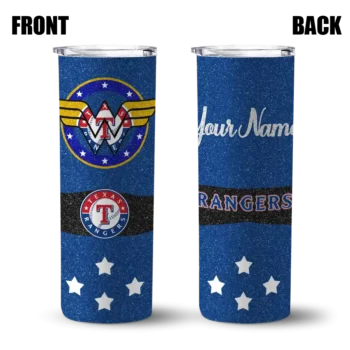 customized texas rangers star cluster blue skinny tumbler fashion forward.webp