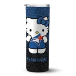 customized toronto blue jays hello kitty blue black skinny tumbler best selling.webp