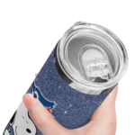 customized toronto blue jays snoopy attitude blue skinny tumbler best selling.webp